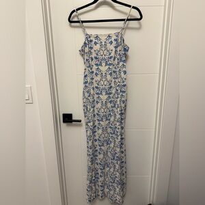 1State Blue and White Maxi Dress